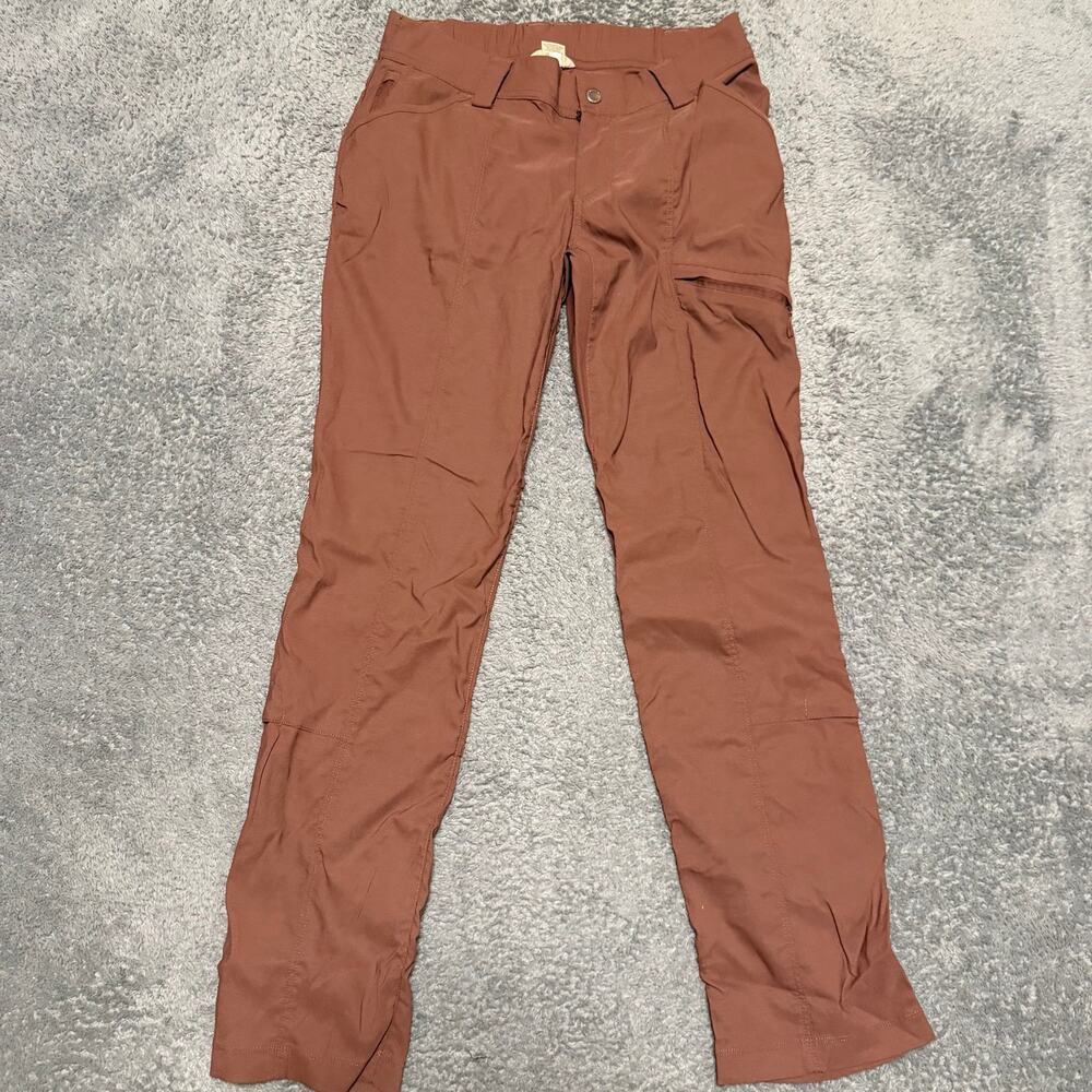 Duluth Trading Dry On the Fly Slim Leg Pant Womens 8 x31 Outdoor Hiking Rust